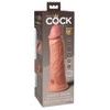 Pipedream King Cock Elite 8″ Silicone Dual Density Cock Tan, realistické dildo s prísavkou 22 x 5,4 cm