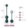 Magic Motion Crystal Duo Smart Kegel Vibrator With Weight Set