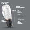 Crushious quasar rechargeable masturbator with suction