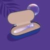 Biird Cecii Violet – Luxusná sklenená masážna palička a dildo (16 × 3 cm)