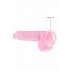 RealRock Crystal Clear 15cm Pink