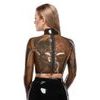 Latexový transparentní crop-top