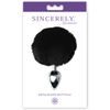 Sportsheets Sincerely Metal Bunny Butt Plug Black
