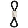 Rebel Heavy Rope Cock Strap with 2 Loops Black