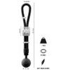 Rebel Heavy Rope Cock Strap with Ball Black