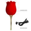 Pretty Love Rose Lover Clitoral with Licking Stimulator Gold & Red