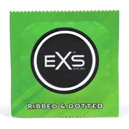 EXS Comfy Fit Ribbed and Dotted Condoms 12 ks