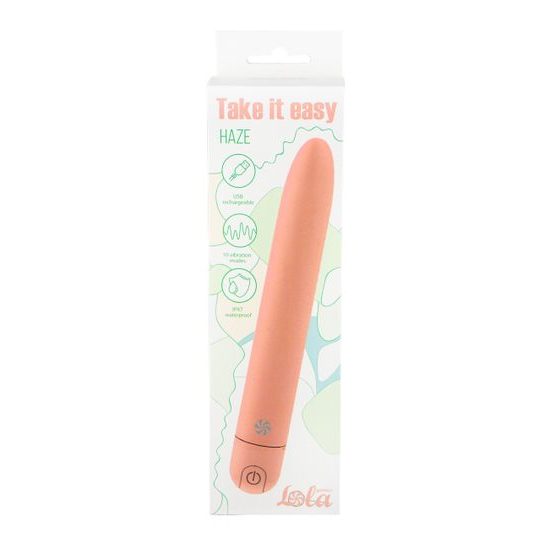 Dobíjecí vibrátor Take it easy Haze Peach