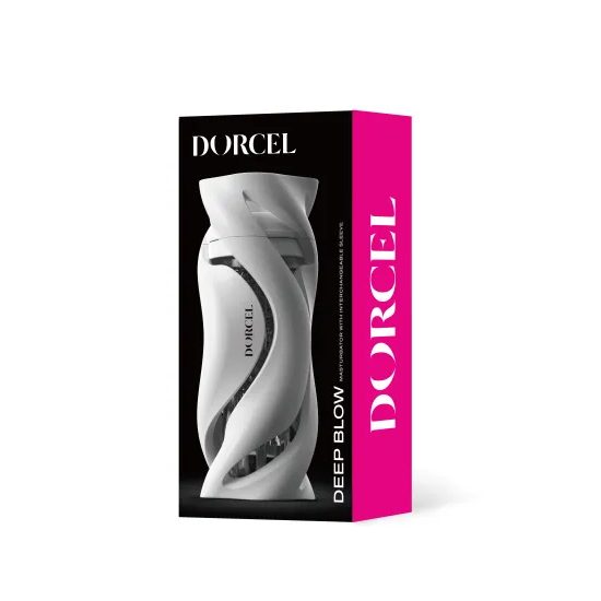 Dorcel Deep Blow Masturbator with Sleeve White