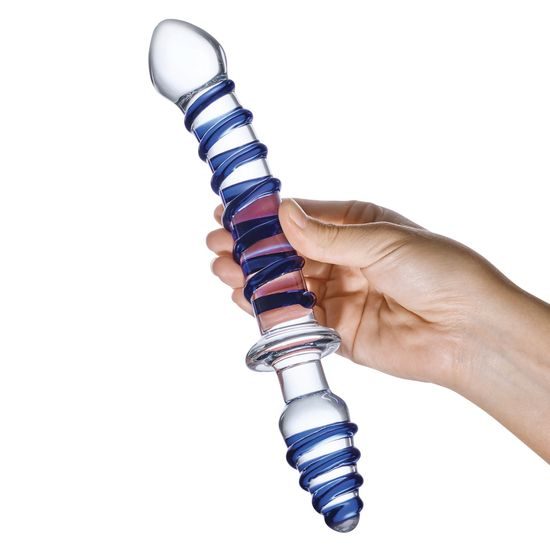 Gläs Mr. Swirly Double Ended Glass Dildo & Butt Plug