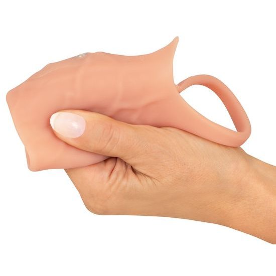 RealistiXXX RealSleeve vibračný návlek na penis otvorený