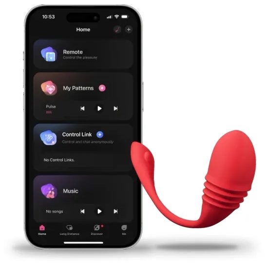 Lovense Vulse App-Controlled Thrusting Egg Vibrator