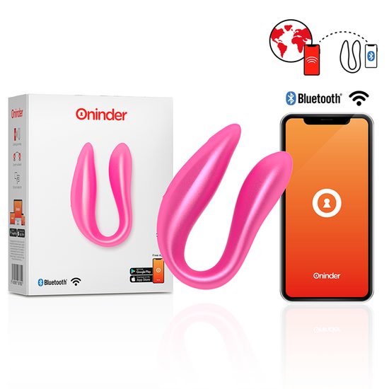 Oninder Lisboa G-spot & Clitoral Stimulator + App Pink
