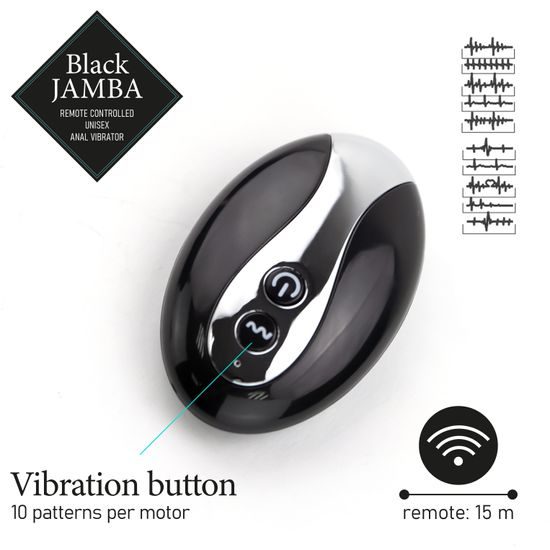FeelzToys Black Jamba Anal Vibrator