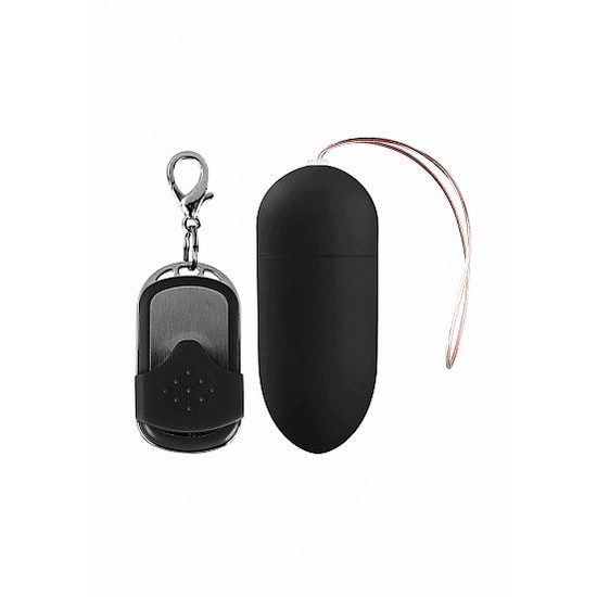 Shots Toys 10 Speed Remote Vibrating Egg Big Black