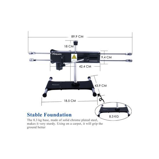 HiSmith Quadruple Penetration Fucking Machine AK-06 with Remote