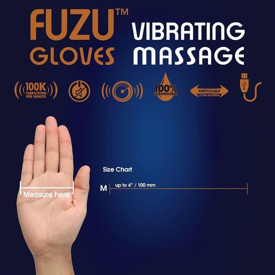 Fuzu Vibrating Massage Glove - Right Hand