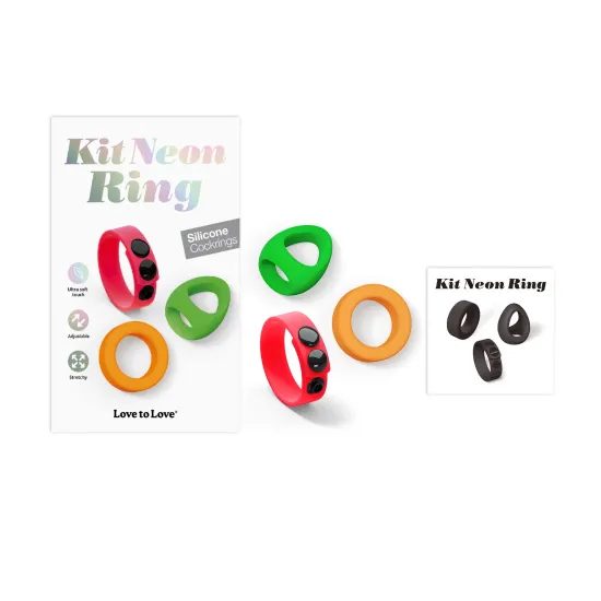 Love to Love Neon Ring Kit Set of 3 Cockrings
