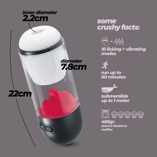 CRUSHIOUS SLURPY 2-in-1 Removable Masturbator