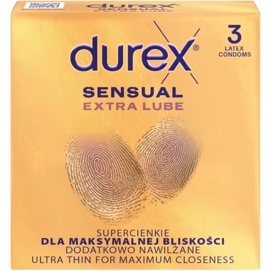 Durex Sensual Extra Lube 3 ks