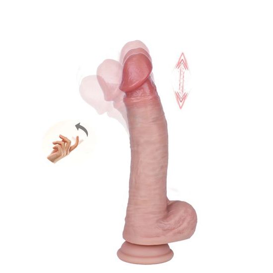 SinsFactory Ultra Realistic Vibrating Stroking & Thrusting Dildo 22.50 cm