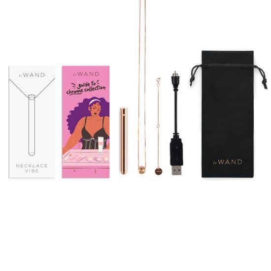 Le Wand Vibrating Necklace Rose Gold