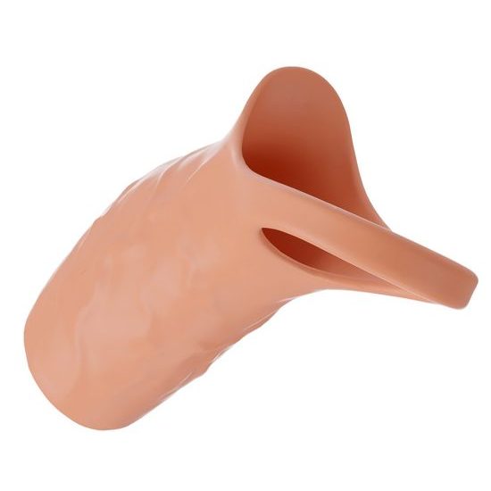 RealistiXXX RealSleeve vibračný návlek na penis otvorený