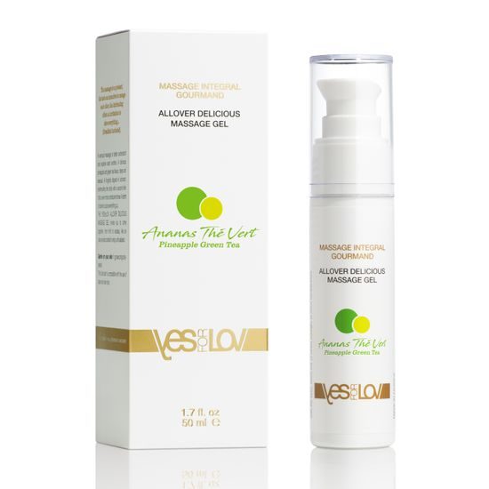 YESforLOV Massage Gel Pineapple Green Tea 50ml - EXPIRÁCIA 7/25 - 50% ZĽAVA