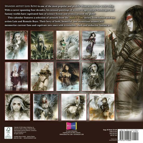 FANTASY ART OF ROYO - 2021 CALENDAR