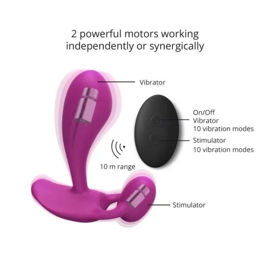 Love to Love Witty P&G Vibrator with Remote Control Pink