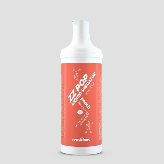 Crushious Zz Pop Liquid Vibrator Peach Aroma 30ml