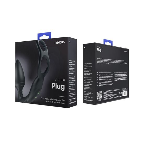 Nexus Simul8 Plug Edition Vibrating Dual Motor Anal Cock & Ball Toy