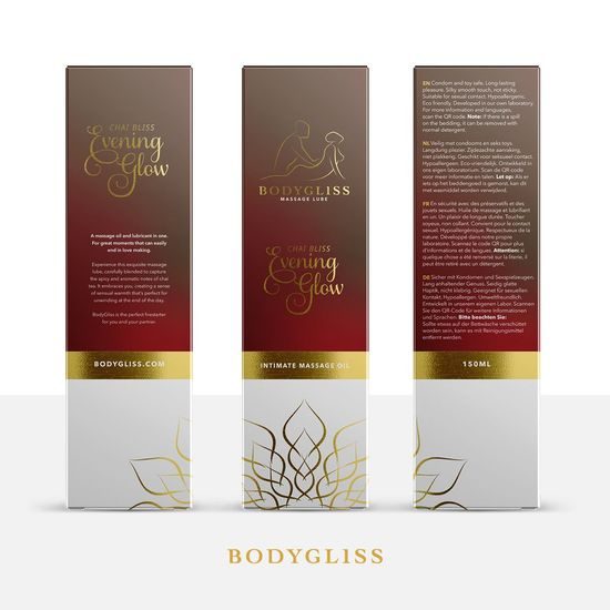 BodyGliss Intimate Massage Oil Chai Bliss Evening Glow 150 ml