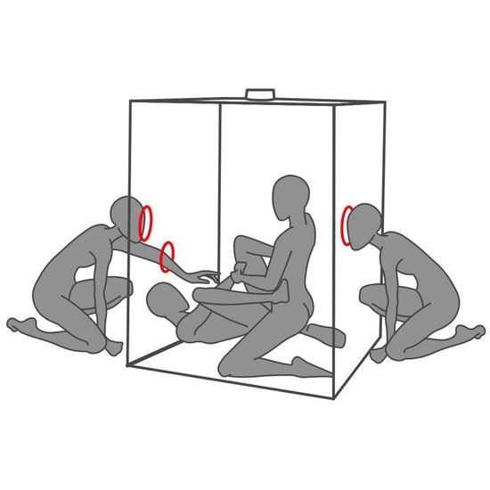 Secretdome BDSM sex kabína s otvormi