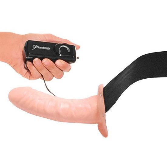 Fetish Fantasy For Him or Her Vibrating Hollow Strap On