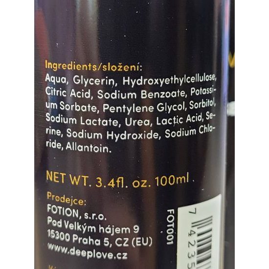 Deeplove Waterbased Lubricant 100ml