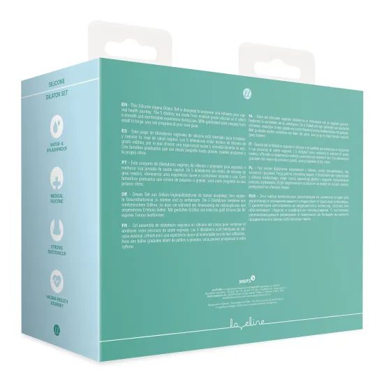 Shots Loveline Silicone Dilator Set, silikónové dilatátory na zlepšenie sexuálneho zdravia