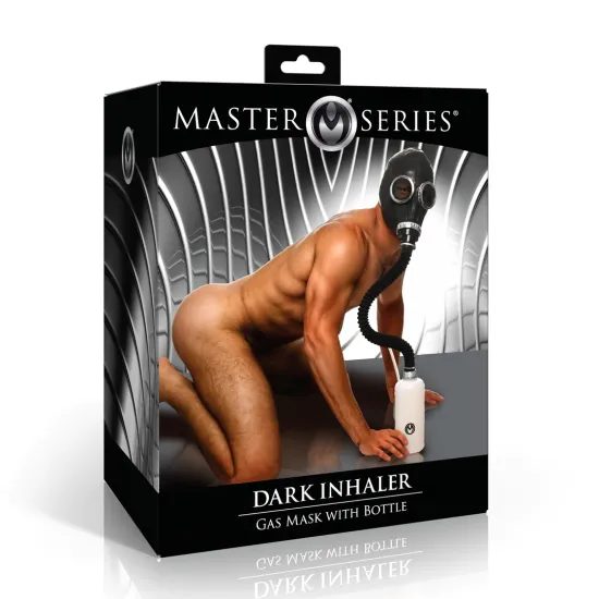 Master Series Dark Inhaler Gas Mask with Bottle