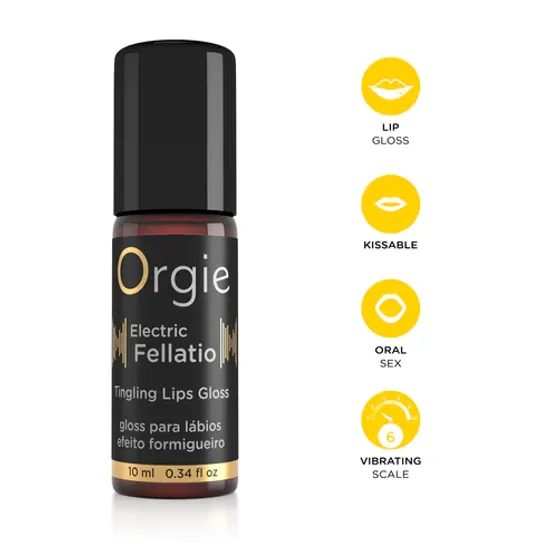 Orgie Sexy Vibe! Electric Fellatio Vibrating Gloss 10 ml