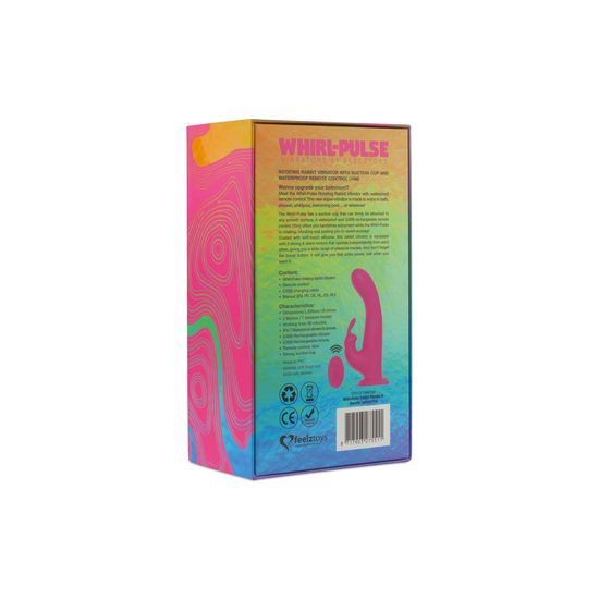 FeelzToys Whirl-Pulse Rotating Rabbit Vibrator & Remote Control Pink
