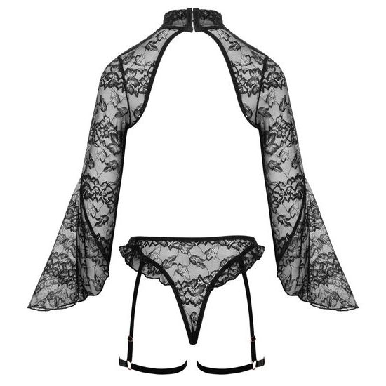 Abierta Fina Bolero Top Delicate Lace Set 2251493