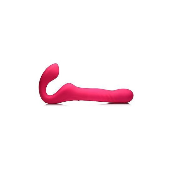 Strap U Mighty-Thrust Thrusting & Vibrating Strapless Strap-On with Remote Pink