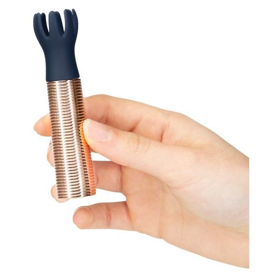 Pillow Talk Secrets Choices 6 Piece Mini Massager Set Navy Blue Rose Gold