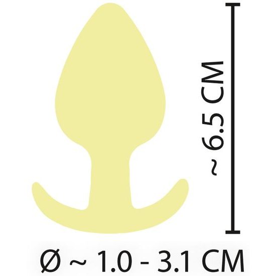 You2Toys Cuties Mini Butt Plug 556912 Yellow