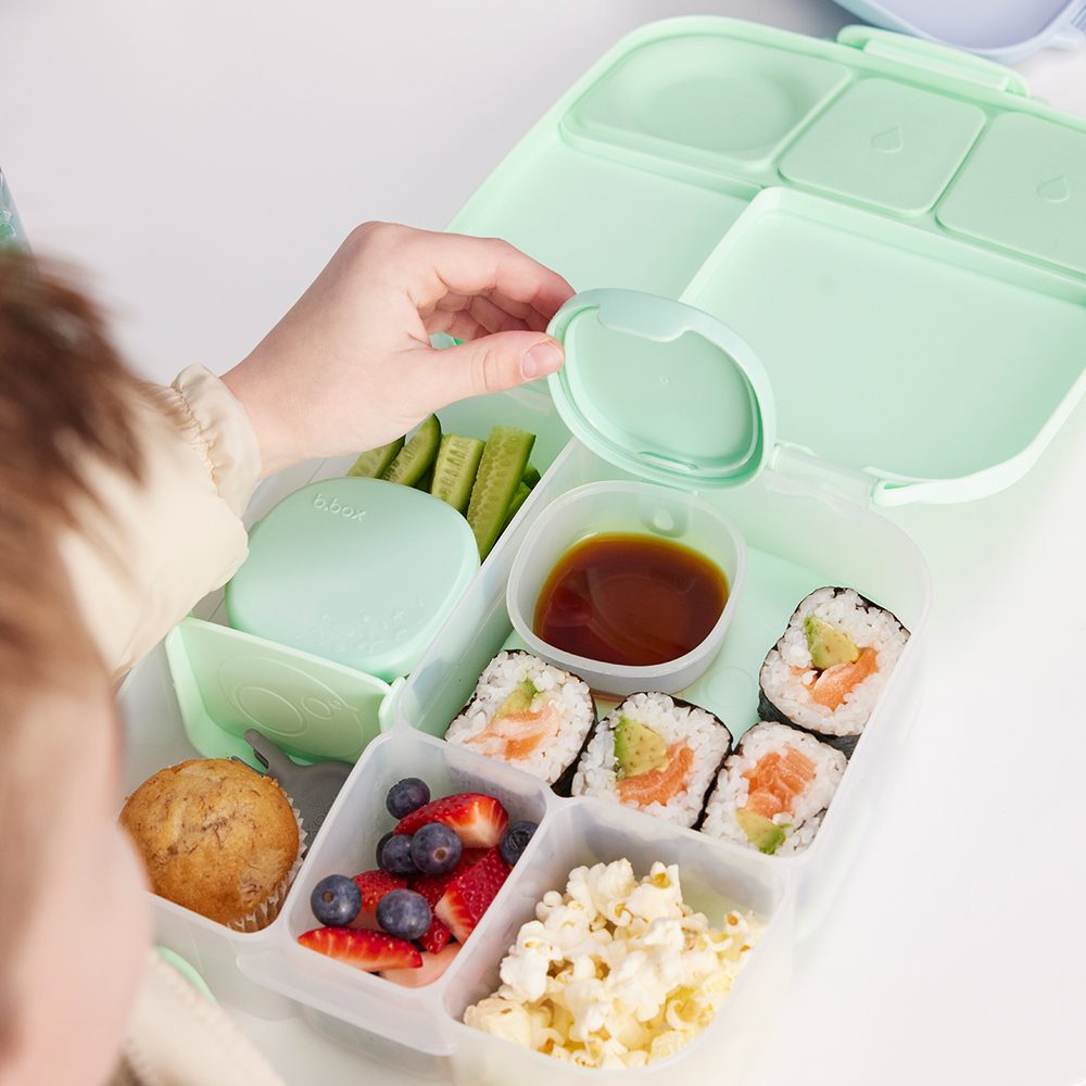 b.box Náhradní silikonové těsnění na Svačinový box velký - spearmint