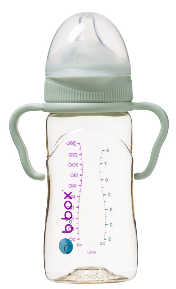 b.box Antikoliková kojenecká láhev 240 ml - zelená