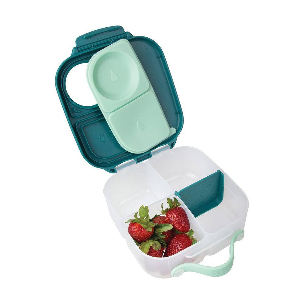 b.box Svačinový box střední + Sport lahev 600 ml - set emerald forest