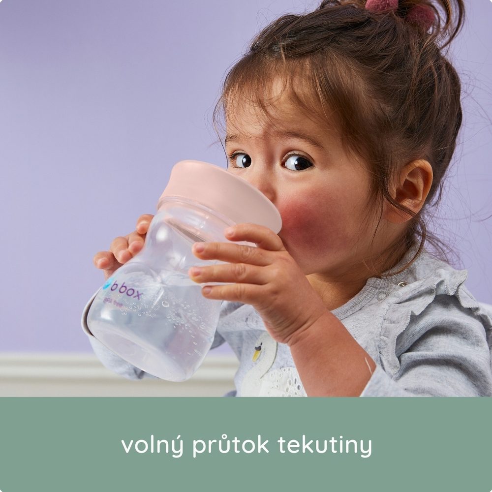 b.box Hrneček pro batolata 12m+ - růžový 240 ml