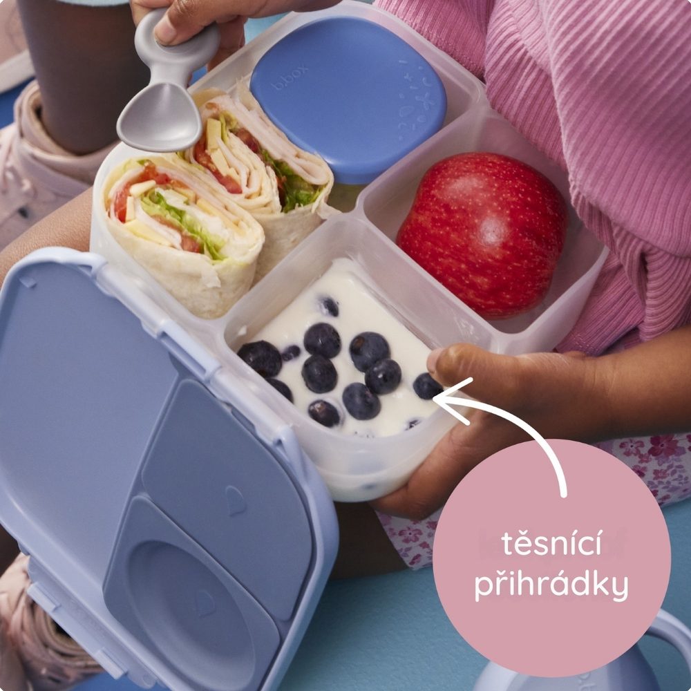 b.box Svačinový box střední - modrý/zelený