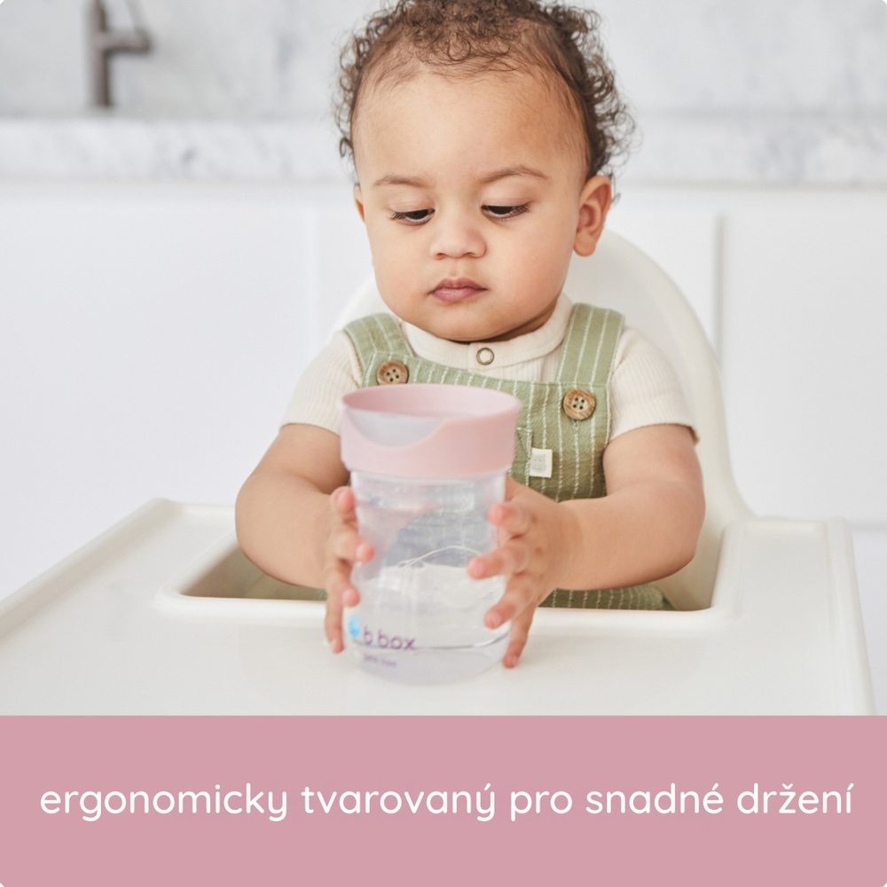 b.box Hrneček pro batolata 12m+ - růžový 240 ml